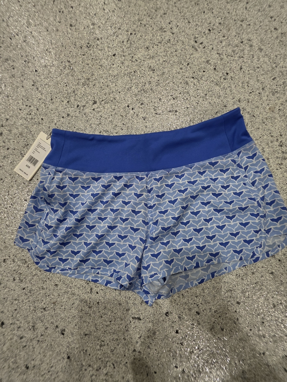 Vineyard Vines Painted Whale Tail Sport Shorts Hydrangea XXS NWT